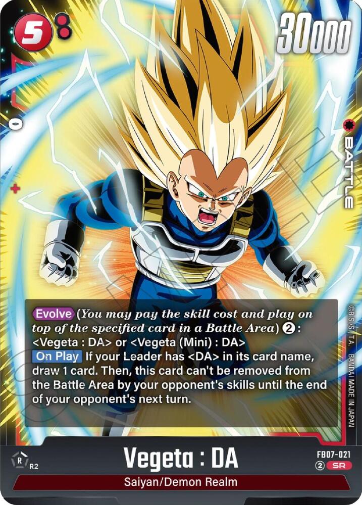 Vegeta : DA - FB07-021, Wish For Shenron FB07-021