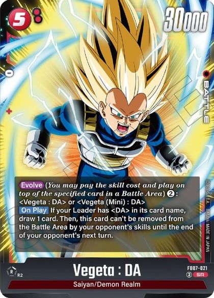 Vegeta : DA - FB07-021, Wish For Shenron FB07-021