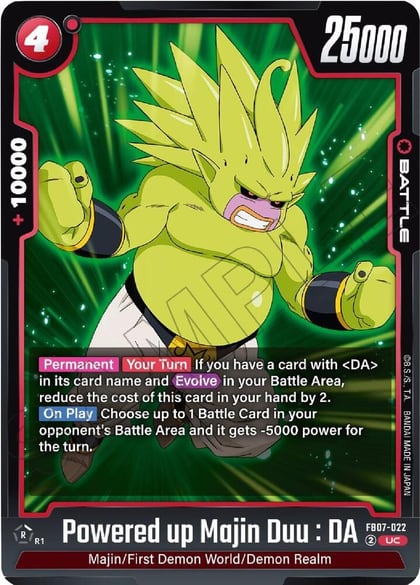 Powered up Majin Duu : DA, Wish For Shenron FB07-022
