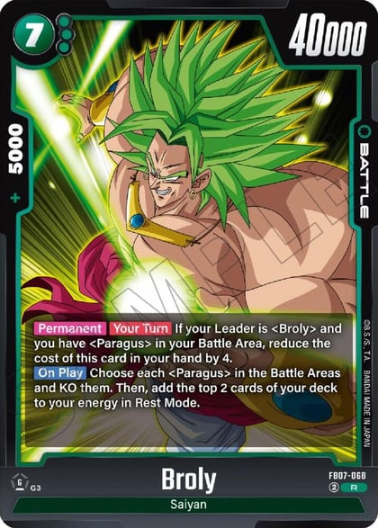 Broly, Wish For Shenron FB07-068