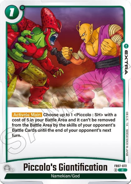 Piccolo's Giantification, Wish For Shenron FB07-072