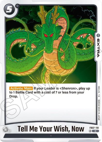 Tell Me Your Wish, Now, Wish For Shenron FB07-118