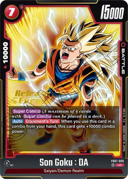 Son Goku : DA - FB07-009, Wish For Shenron Release Event Cards FB07-009