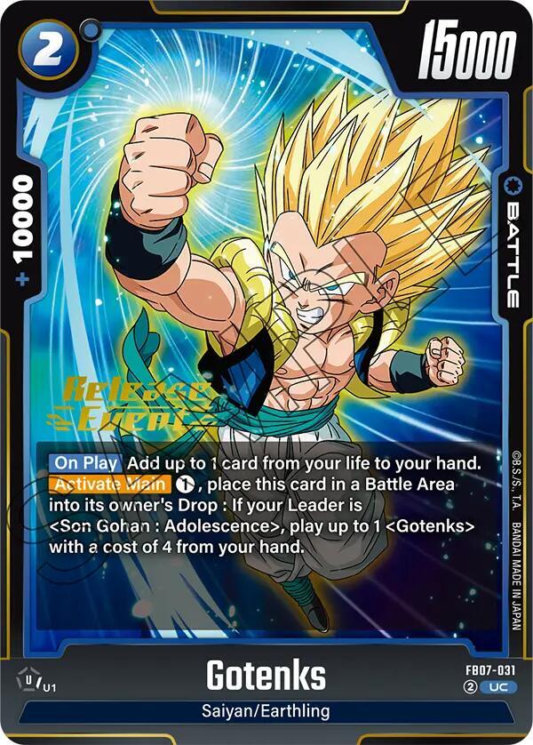 Gotenks, Wish For Shenron Release Event Cards FB07-031