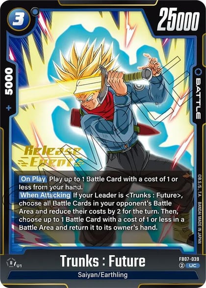 Trunks : Future, Wish For Shenron Release Event Cards FB07-039