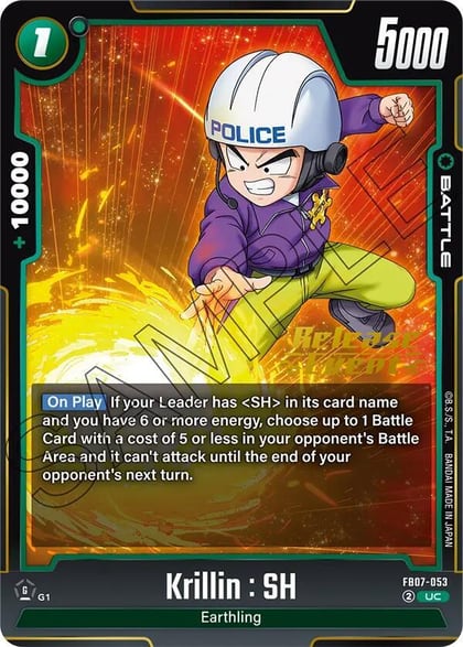 Krillin : SH, Wish For Shenron Release Event Cards FB07-053