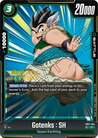 Gotenks : SH, Wish For Shenron Release Event Cards FB07-054
