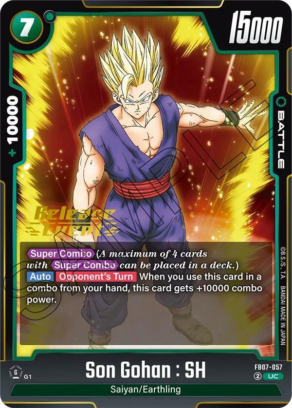 Son Gohan : SH - FB07-057, Wish For Shenron Release Event Cards FB07-057