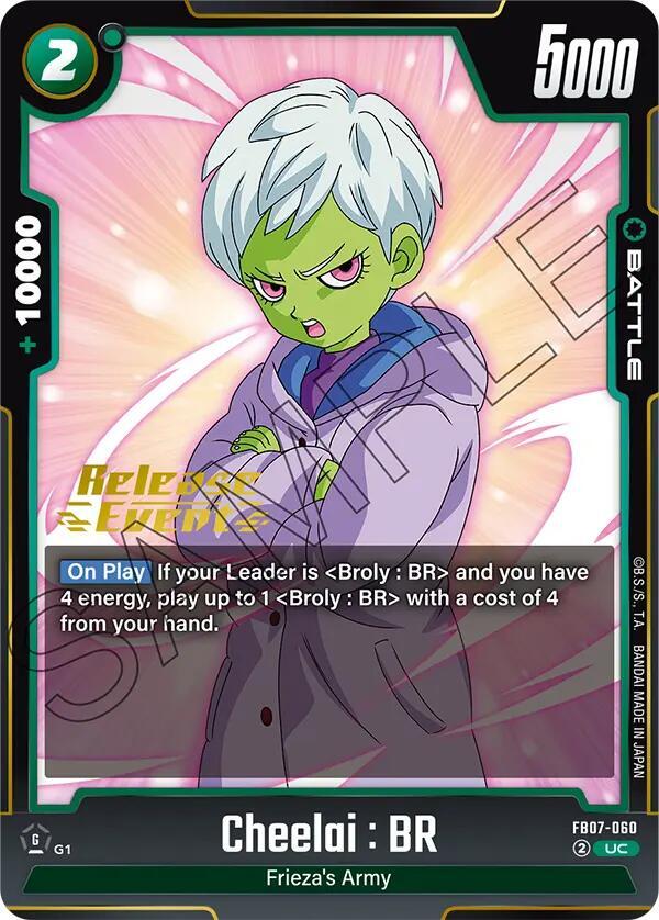 Cheelai : BR, Wish For Shenron Release Event Cards FB07-060