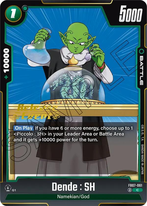 Dende : SH, Wish For Shenron Release Event Cards FB07-061