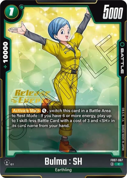 Bulma : SH, Wish For Shenron Release Event Cards FB07-067