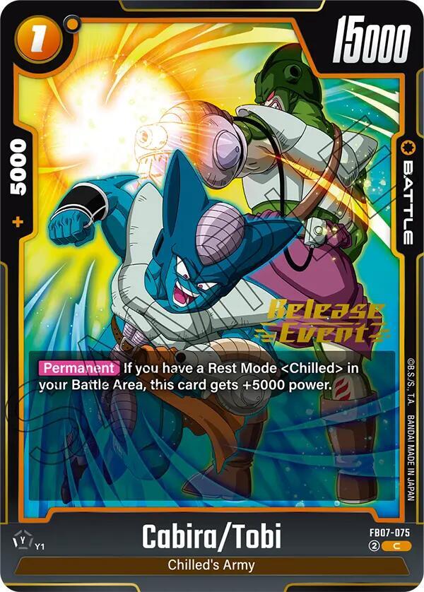 Cabira/Tobi, Wish For Shenron Release Event Cards FB07-075