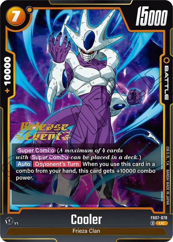 Cooler - FB07-078, Wish For Shenron Release Event Cards FB07-078
