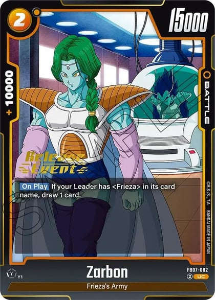 Zarbon, Wish For Shenron Release Event Cards FB07-082