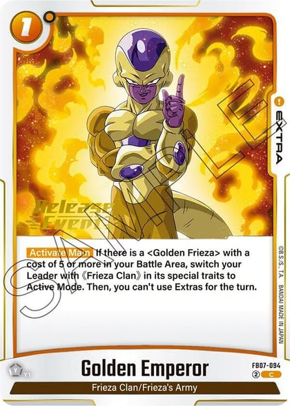 Golden Emperor, Wish For Shenron Release Event Cards FB07-094
