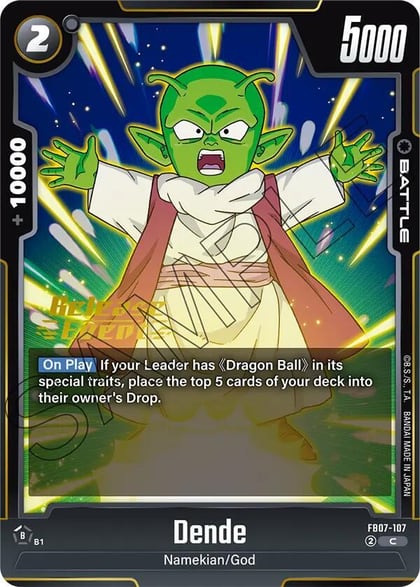 Dende, Wish For Shenron Release Event Cards FB07-107