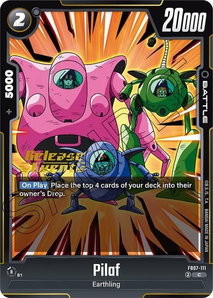 Pilaf, Wish For Shenron Release Event Cards FB07-111