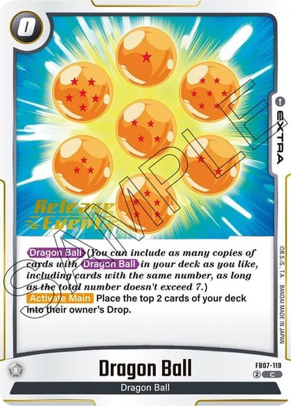 Dragon Ball, Wish For Shenron Release Event Cards FB07-119