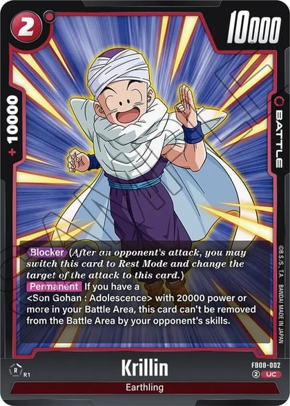 Krillin - FB08-002, Saiyan's Pride FB08-002