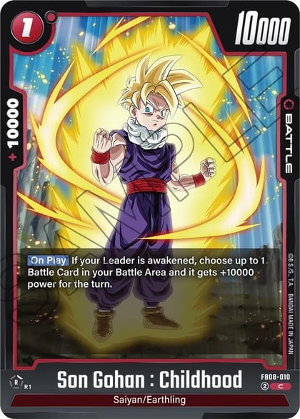 Son Gohan : Childhood - FB08-010, Saiyan's Pride FB08-010