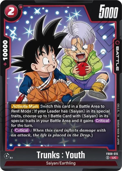 Trunks : Youth - FB08-015, Saiyan's Pride FB08-015