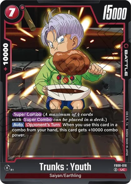 Trunks : Youth - FB08-016, Saiyan's Pride FB08-016