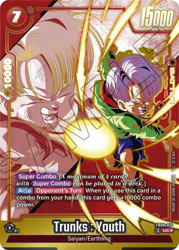 Trunks : Youth - FB08-016 (Alternate Art), Saiyan's Pride FB08-016