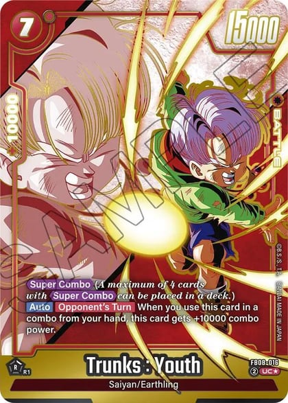 Trunks : Youth - FB08-016 (Alternate Art), Saiyan's Pride FB08-016