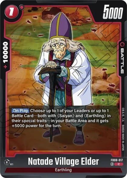Natade Village Elder, Saiyan's Pride FB08-017