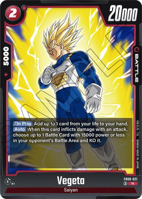 Vegeta - FB08-021, Saiyan's Pride FB08-021