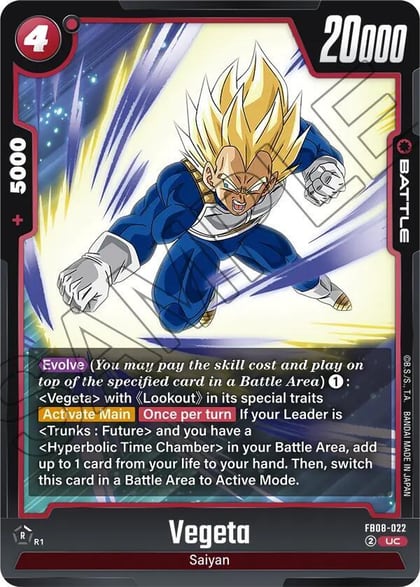 Vegeta - FB08-022, Saiyan's Pride FB08-022