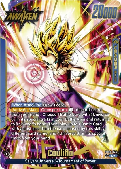 Caulifla - FB08-025 (Alternate Art), Saiyan's Pride FB08-025
