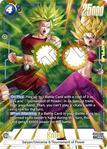 Kale - FB08-032 (Alternate Art), Saiyan's Pride FB08-032