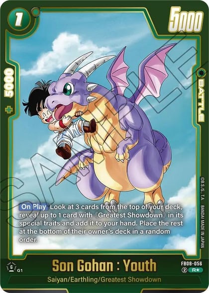 Son Gohan : Youth - FB08-056 (Alternate Art), Saiyan's Pride FB08-056