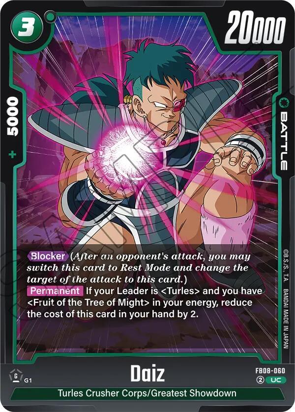 Daiz, Saiyan's Pride FB08-060