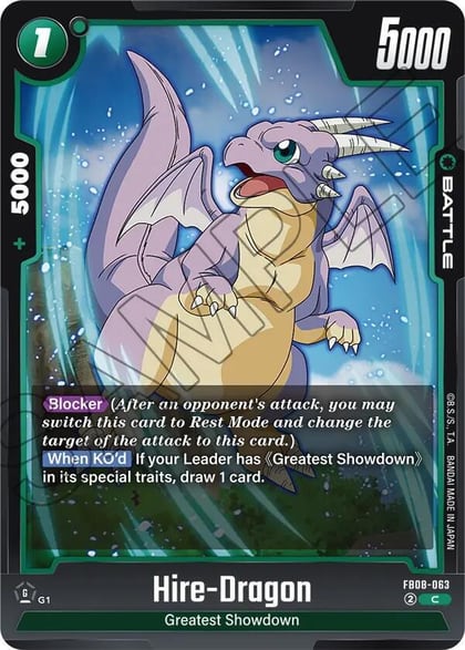 Hire-Dragon, Saiyan's Pride FB08-063