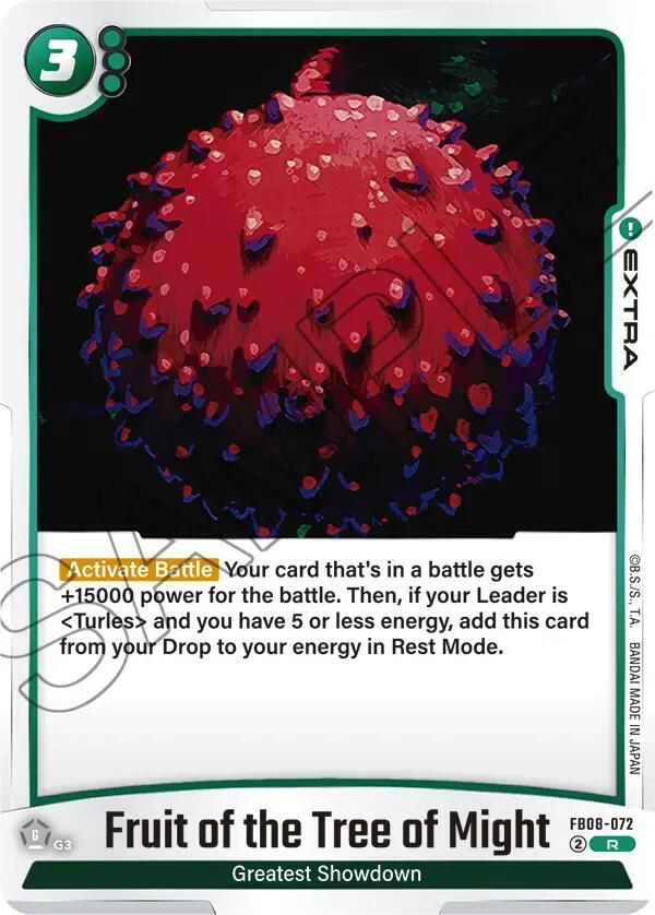 Fruit of the Tree of Might, Saiyan's Pride FB08-072