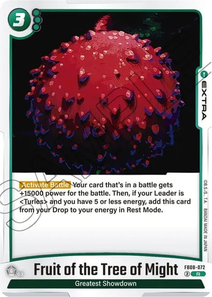 Fruit of the Tree of Might, Saiyan's Pride FB08-072
