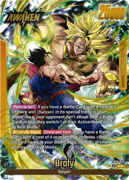 Broly - FB08-073 (Alternate Art), Saiyan's Pride FB08-073