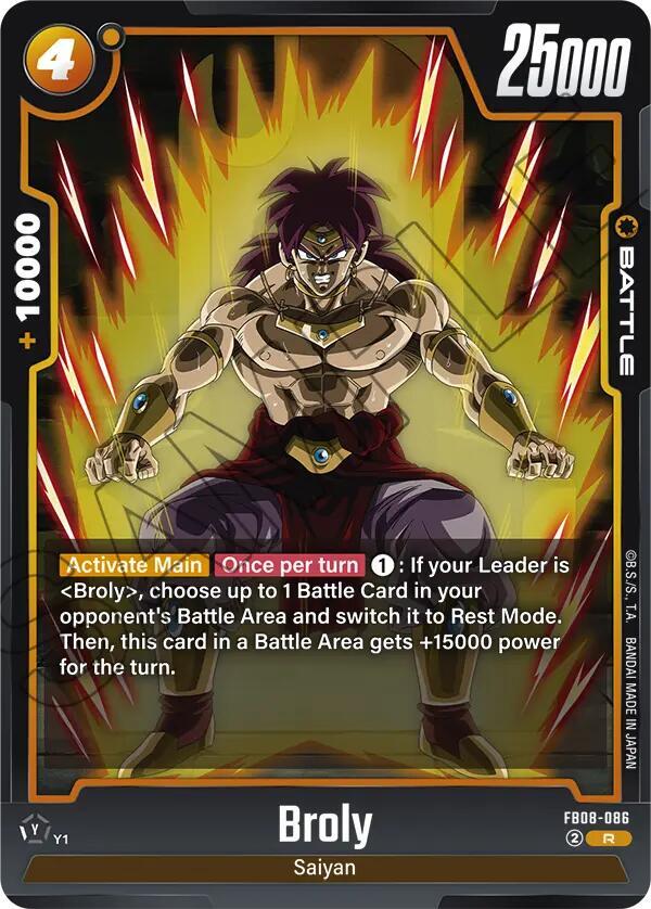 Broly - FB08-086, Saiyan's Pride FB08-086