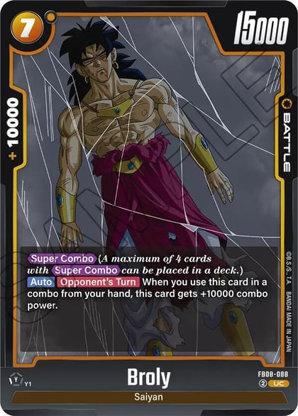 Broly - FB08-088, Saiyan's Pride FB08-088