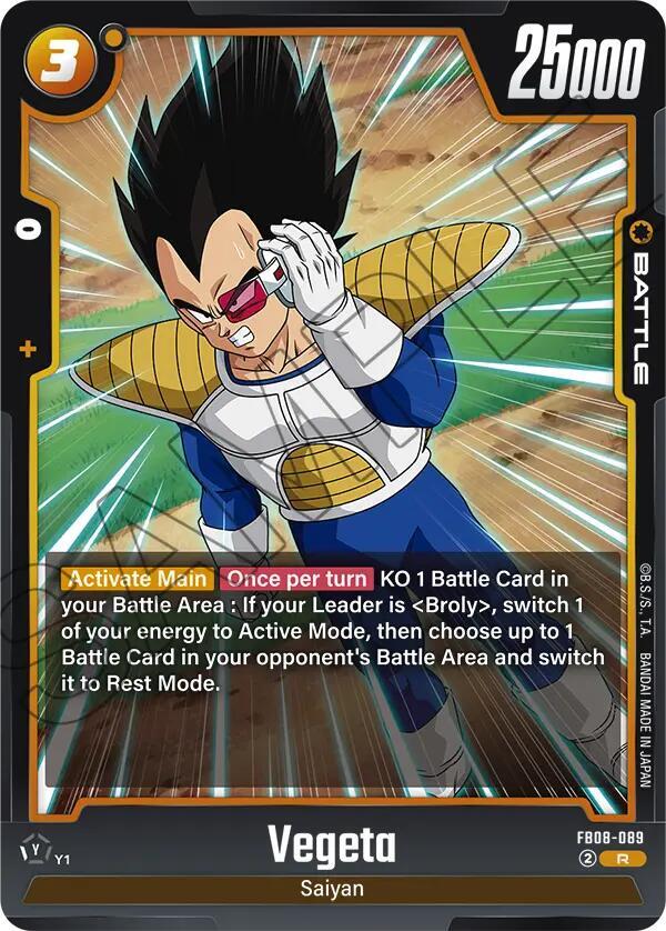 Vegeta - FB08-089, Saiyan's Pride FB08-089