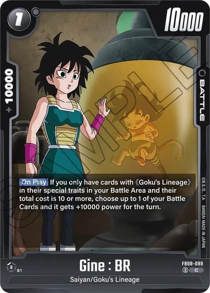 Gine : BR, Saiyan's Pride FB08-099