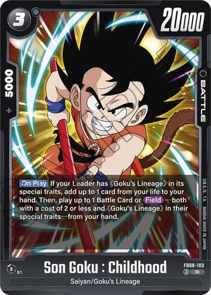 Son Goku : Childhood, Saiyan's Pride FB08-103