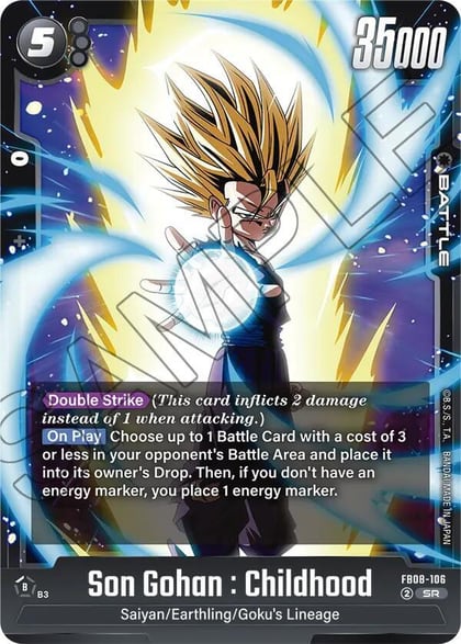Son Gohan : Childhood - FB08-106, Saiyan's Pride FB08-106