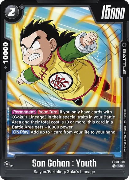 Son Gohan : Youth - FB08-109, Saiyan's Pride FB08-109