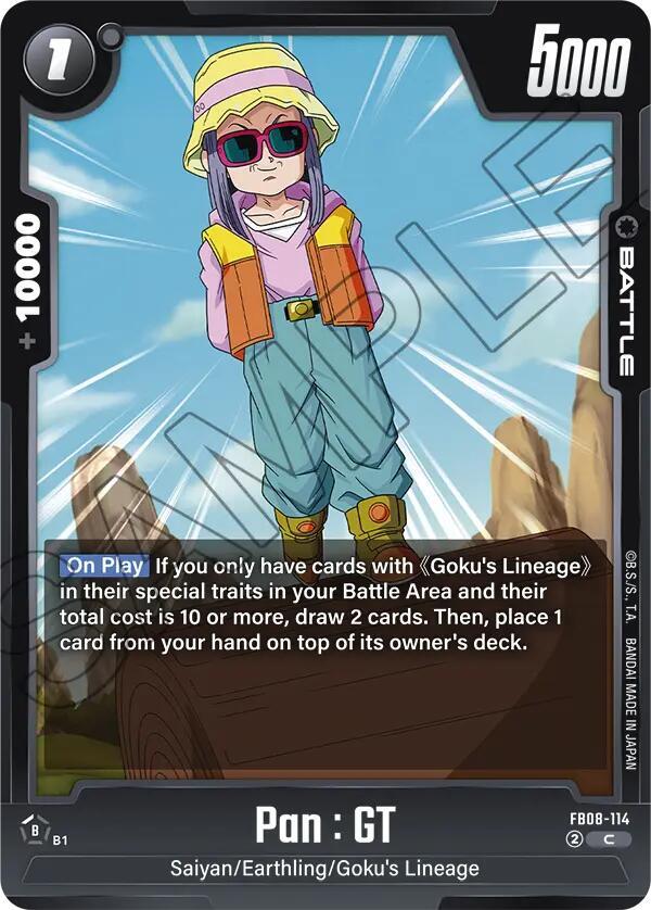 Pan : GT - FB08-114, Saiyan's Pride FB08-114