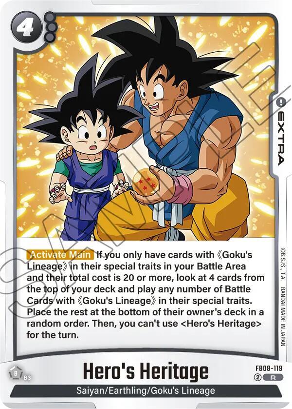 Hero's Heritage, Saiyan's Pride FB08-119