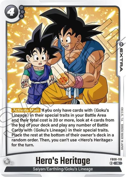 Hero's Heritage, Saiyan's Pride FB08-119