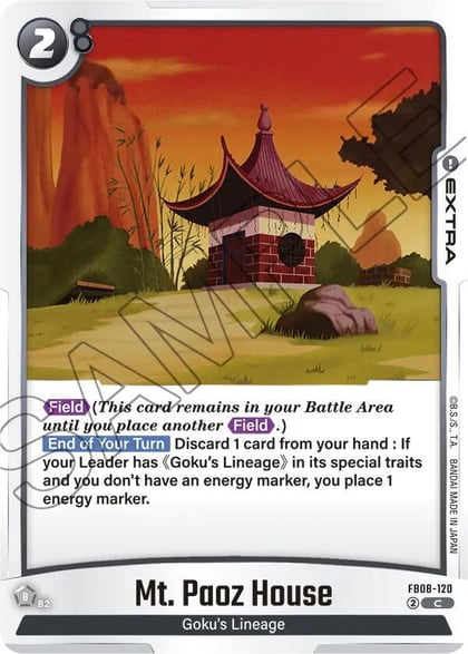 Mt. Paoz House, Saiyan's Pride FB08-120